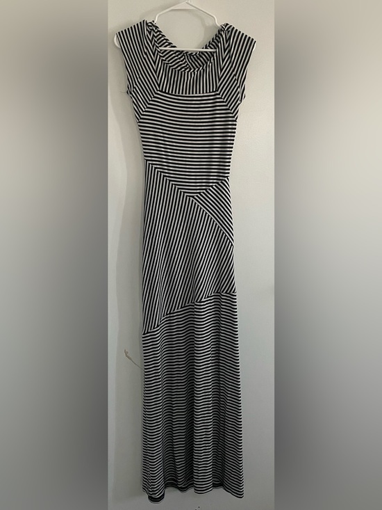 Dresses & Skirts - Black and White Striped Women’s Tiered Maxi Dress size Small